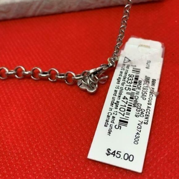 Lucky Brand Bar Ladder Fringe Statement Necklace - Picture 4 of 5